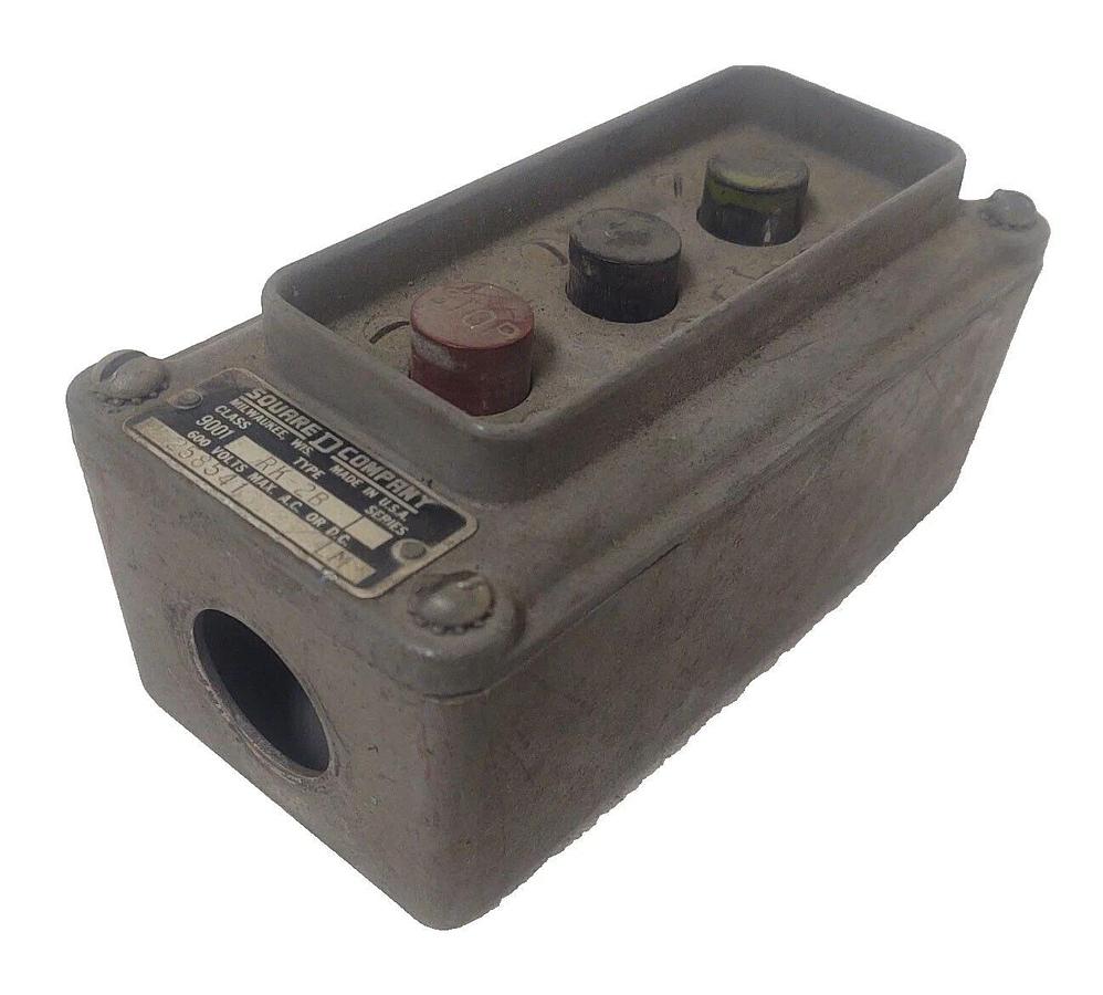 Used 🔥 Square D 9001 RK-2A Push Button Control Station Forward Reverse Stop