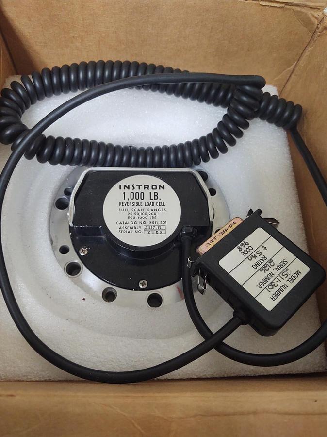 🔥Instron A217-12 1000lb Reversible Load Cell Model 2511-301 Tensile Testing NEW