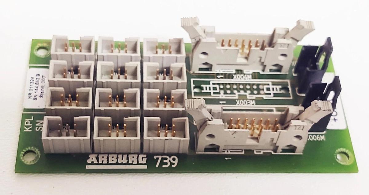 Used ARBURG CIRCUIT BOARD CARD ARB 739 ARB739 V.01 HEATER CONTROL