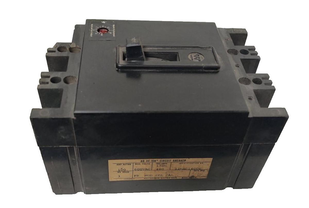 Used 🔥Westinghouse 1268C14G04 Circuit Breaker FB SPL 3P 600VAC 100A, CHIPPED