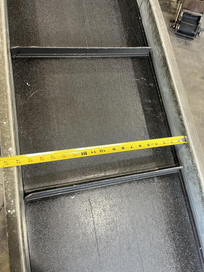 Used 18" x 12' Cleated Conveyor 110v Single phase