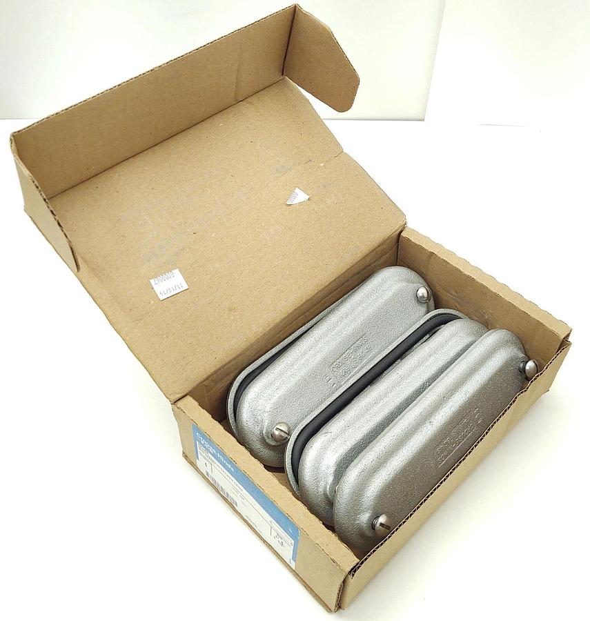 NEW (Lot of 5) Crouse-Hinds / Eaton BG48 Condulet Conduit Body Cover 1” & 1-1/4”