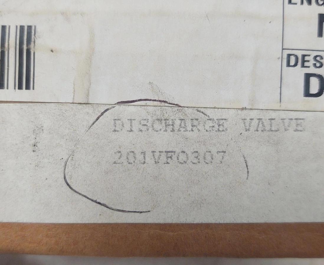 🔥 NOS Gardner Denver ASM Air Compressor Discharge Valve 201VFQ307