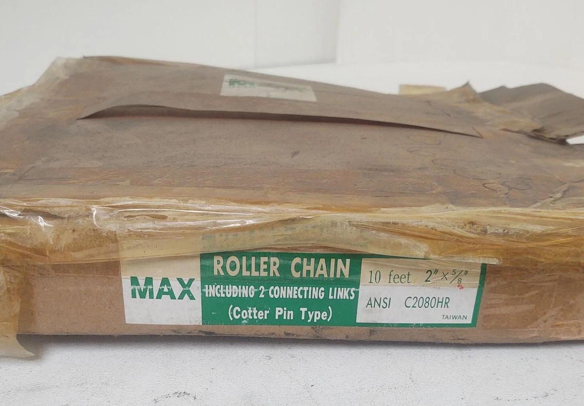 🔥 NOS 2"x5/8" ROLLER CHAIN C2080HR X 10FT