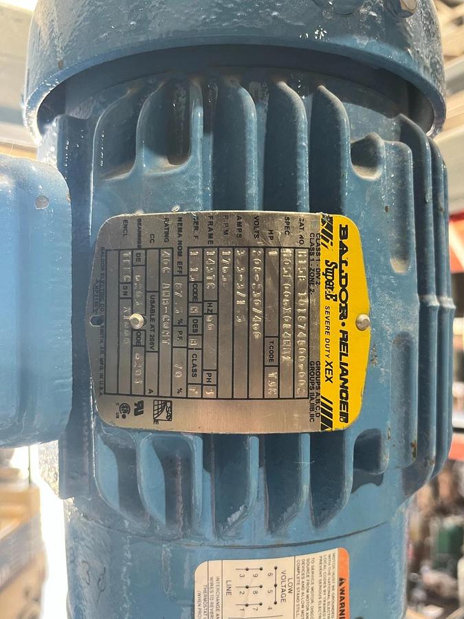Used CHEMINEER DT Tank MIXER 1HP 3PH 172FN140TC