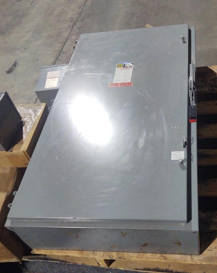 Used 🔥Square D H365 Heavy Duty Safety Switch 400 Amp 600 Vac with Fuses