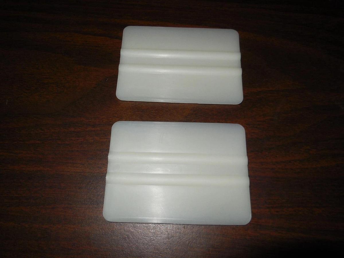 2 Pack Vinyl Decal Rigid Glow Squeegee Applicator Tool Windows Tint Graphics 4"