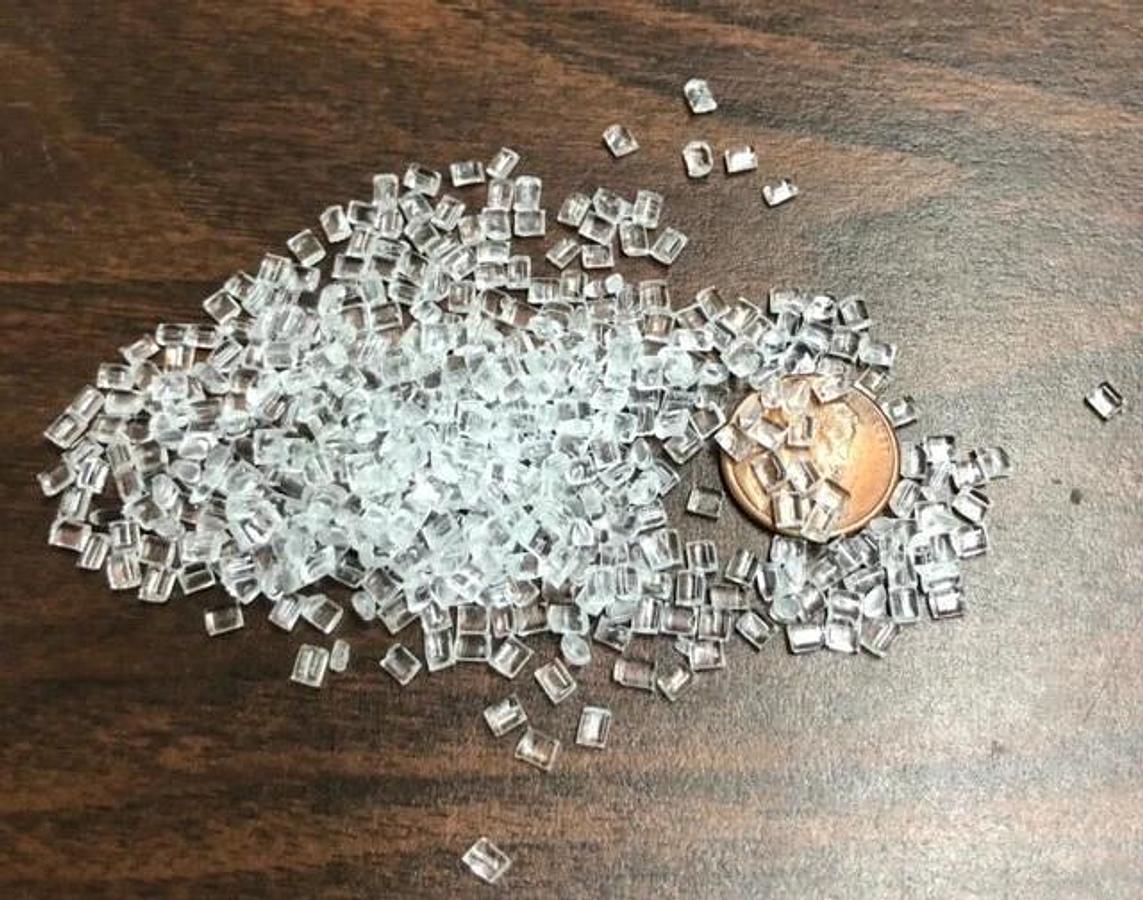 201-15 Clear Dow PC polycarbonate Plastic Pellets Resin 6 Lbs Injection grade