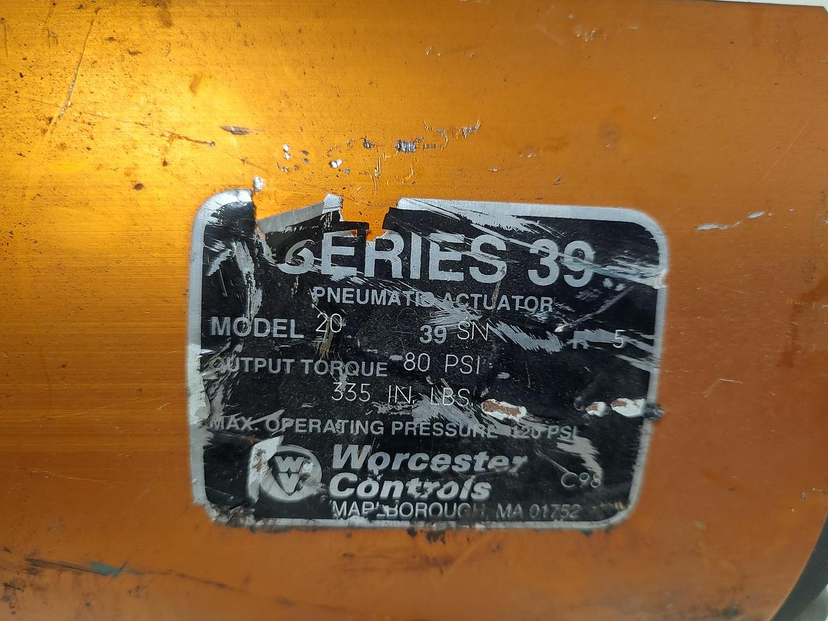 Used Worcester Valve CF8M Actuator Series 39 PULSAIR 90SM2P4