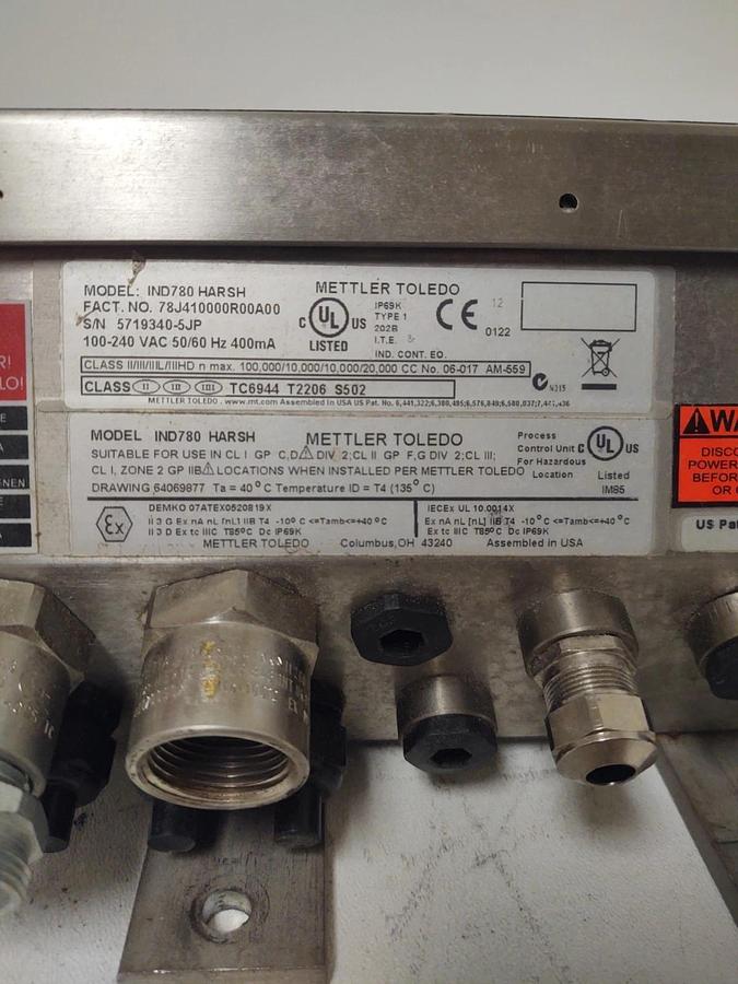 Used 🔥#4 METTLER - TOLEDO IND780  HARSH, SCALE HEAD