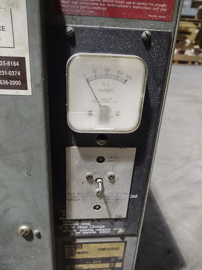 Used 🔥Hobart Forklift Battery Charger 725C3-18, 36V 18 Cells 145A,  3ph 208/240/480