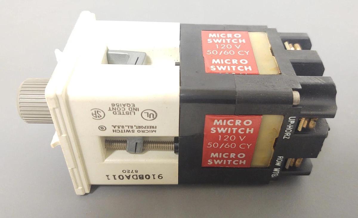 🔥 NEW HONEYWELL MICRO SWITCH 120V INDICATOR LIGHT SELECTOR SWITCH 910BDA011
