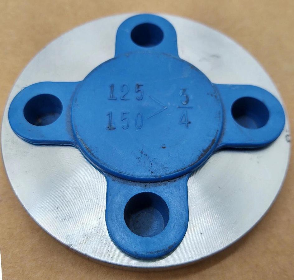 KOF 4 Bolt Blind Flange Raised Face F316/316L HO162 316 Stainless 1/2" 150lb