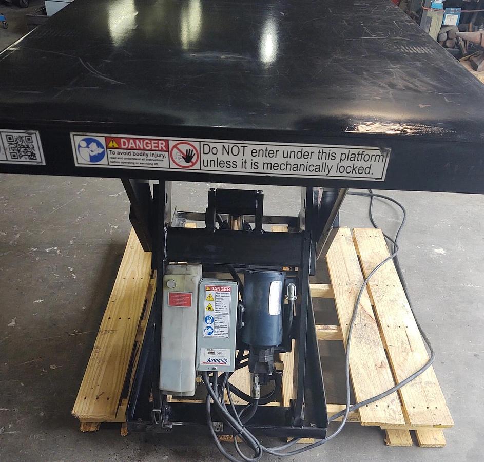 Used 🔥 Autoquip Series 35 4000 lb Hydraulic Lift Table Platform 72"x34" 480VAC