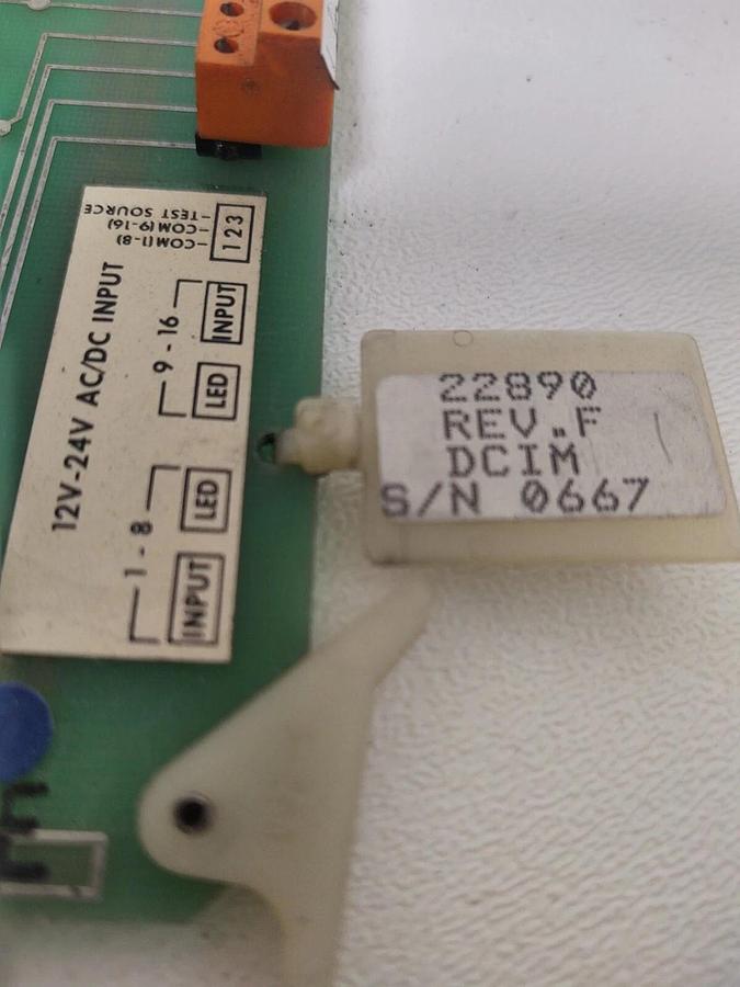 Used 🔥 EPIC DCIM 22890 , REV F , INPUT CIRCUIT BOARD 12-24 AC/DC