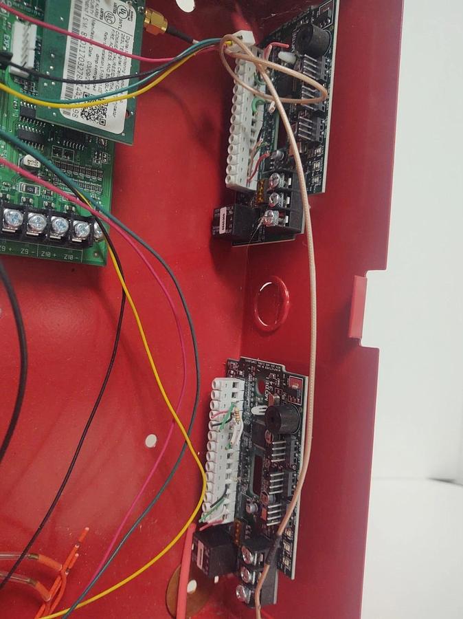 Used 🔥DMP XR150/XR550 Fire Alarm Control Panel RED Enclosure