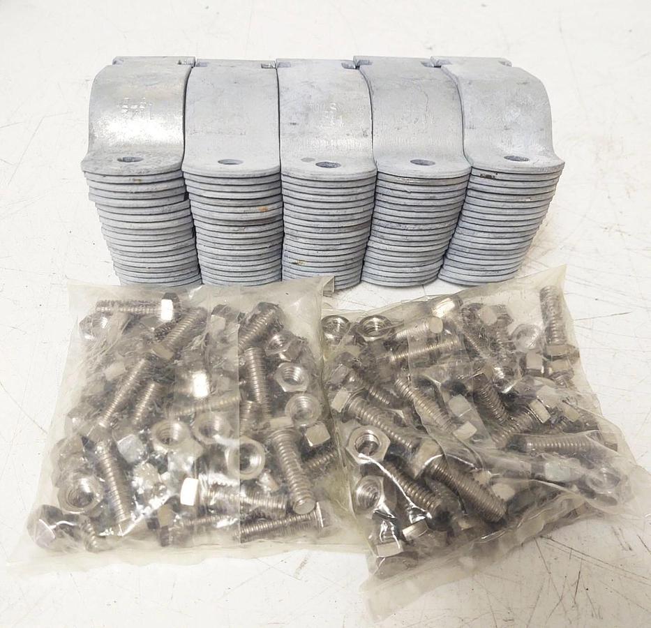 🔥 (50 PCS) 1-1/2" RIGID RGD HDG GALVANIZED CONDUIT CLAMP FITS GRC SCH 40 &80
