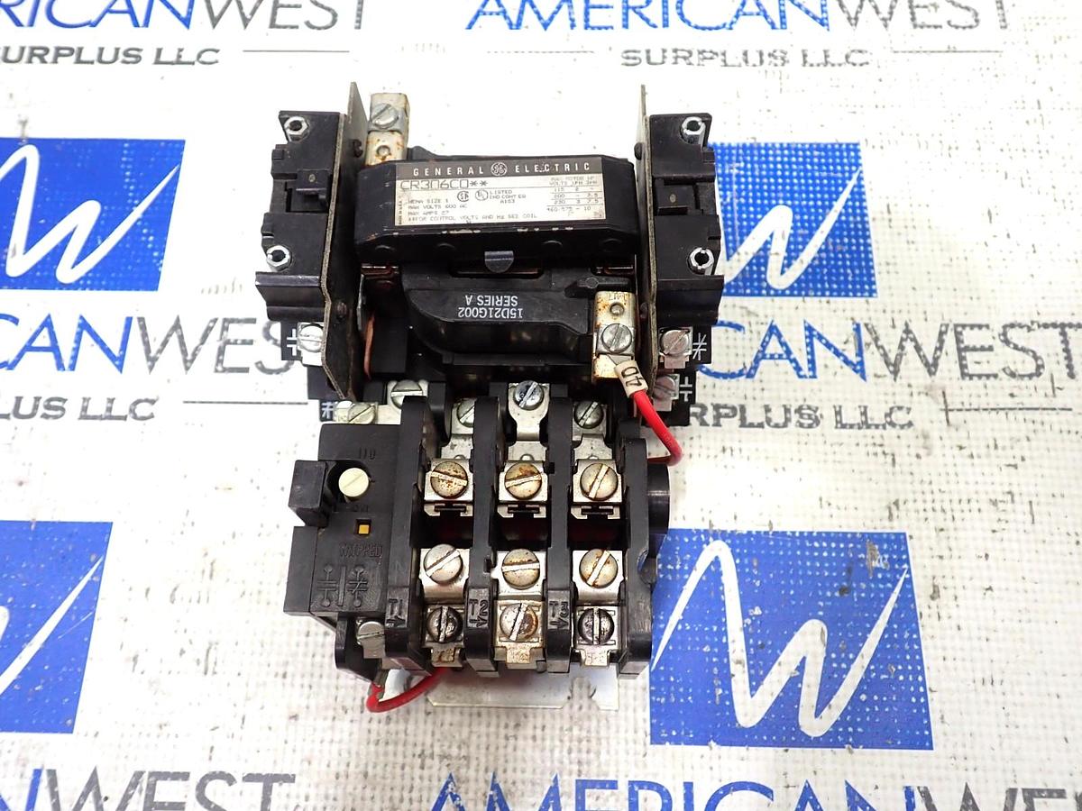 Used 🔥TESTED GE CR306E000AQA Motor Starter Contactor Size 3 120V Coil 600V 3PH