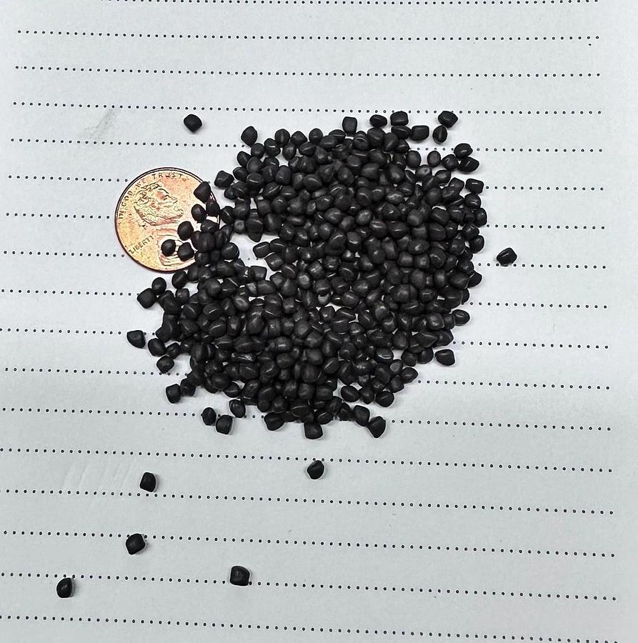 TPE Plastic Pellets Resin (Shore A 77)  Rubber Material Brown 45 Lbs