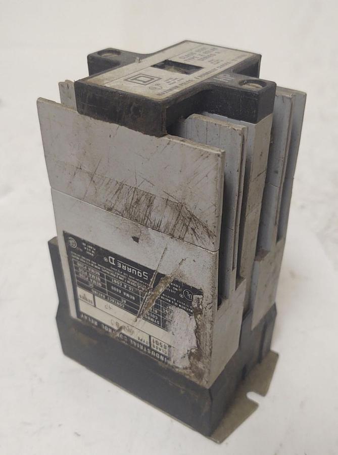 Used 🔥Square D Class 8501 Type X Industrial Control Relay, Coil Rating 24V/60