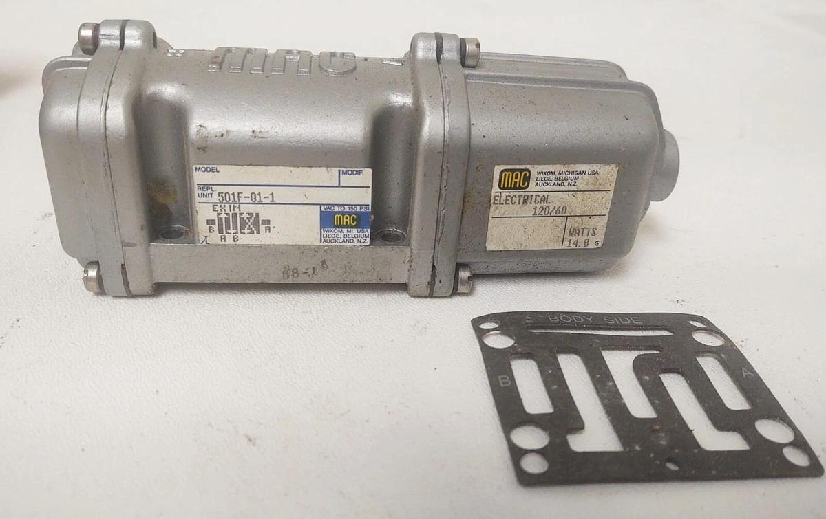🔥 NOS MAC VALVES INC 501F-01-1 / 501F011 120V COIL (NEW IN BOX)