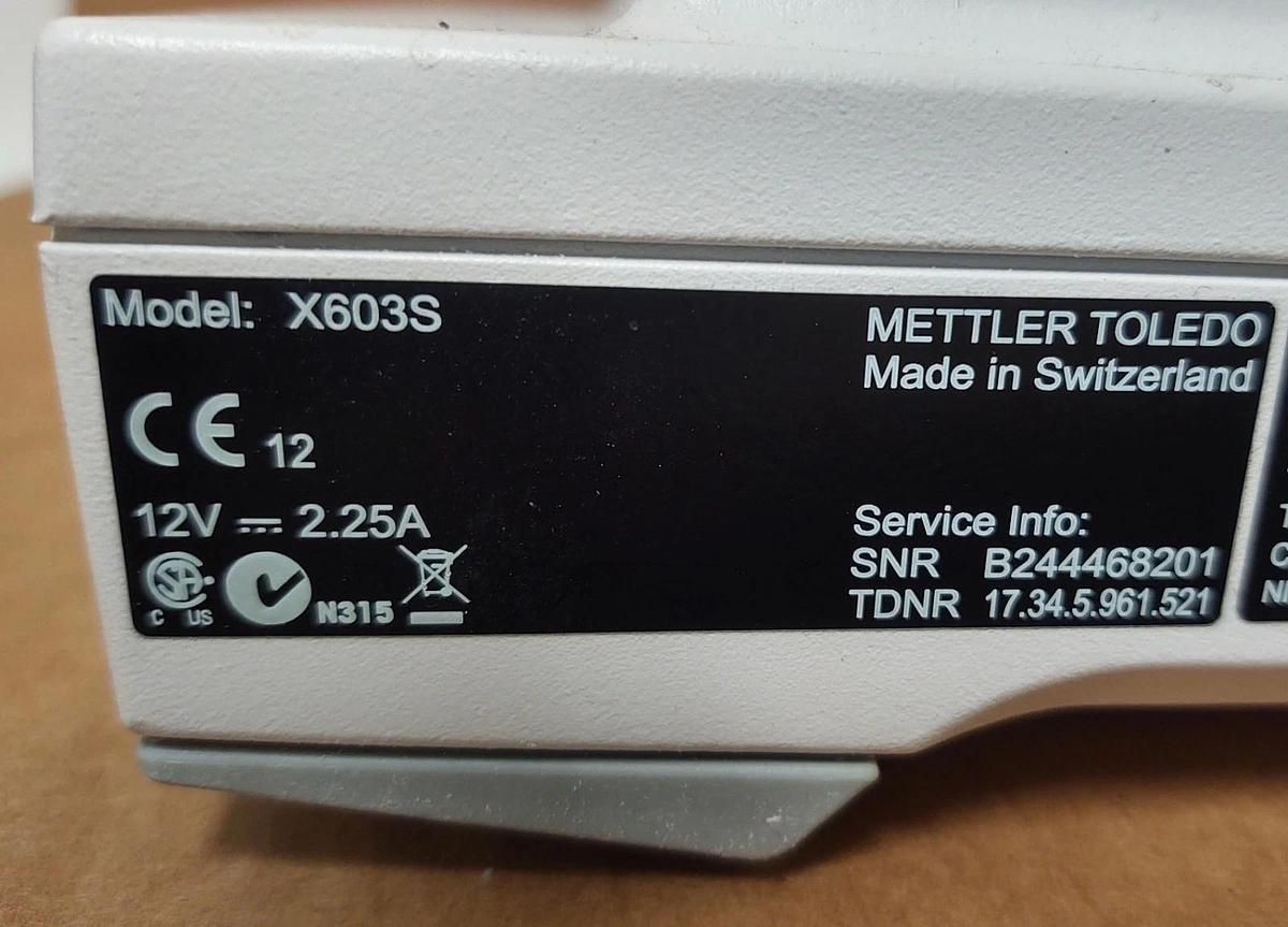 Used 🔥#2 Mettler Toledo X603S Analytical Scale 600g / 1mg - Scale Only