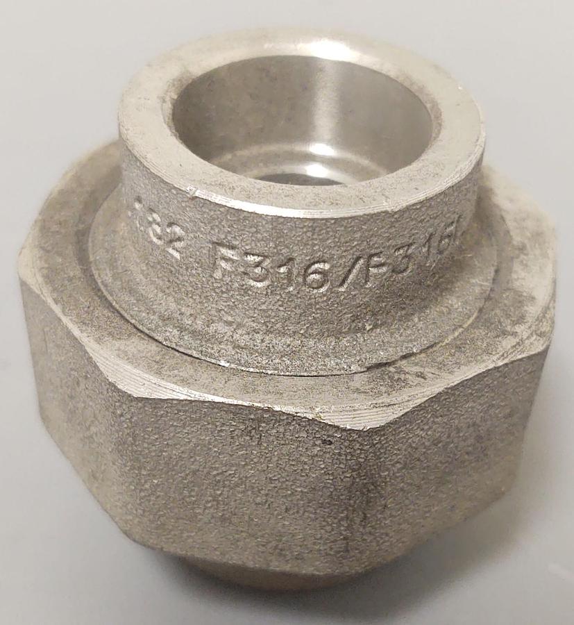 đŸ”¥Union 1/2" F316/316L Stainless Steel Class Socket Weld Pipe Fitting Italy