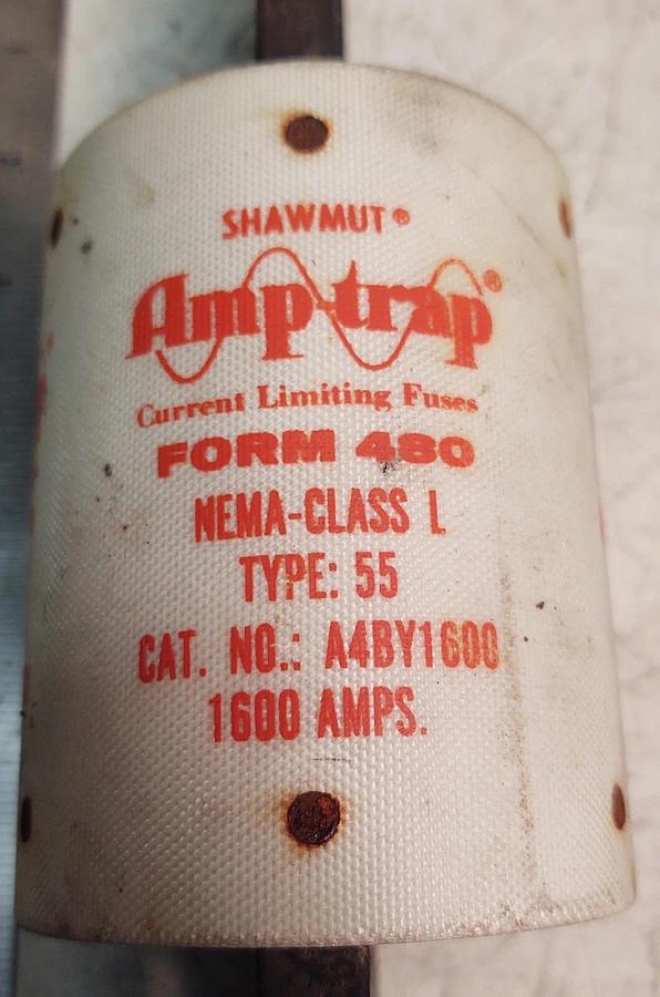 Used USED Ferraz Shawmut A4BY1600 Current Limiting Fuse 1600 Amp 600 V
