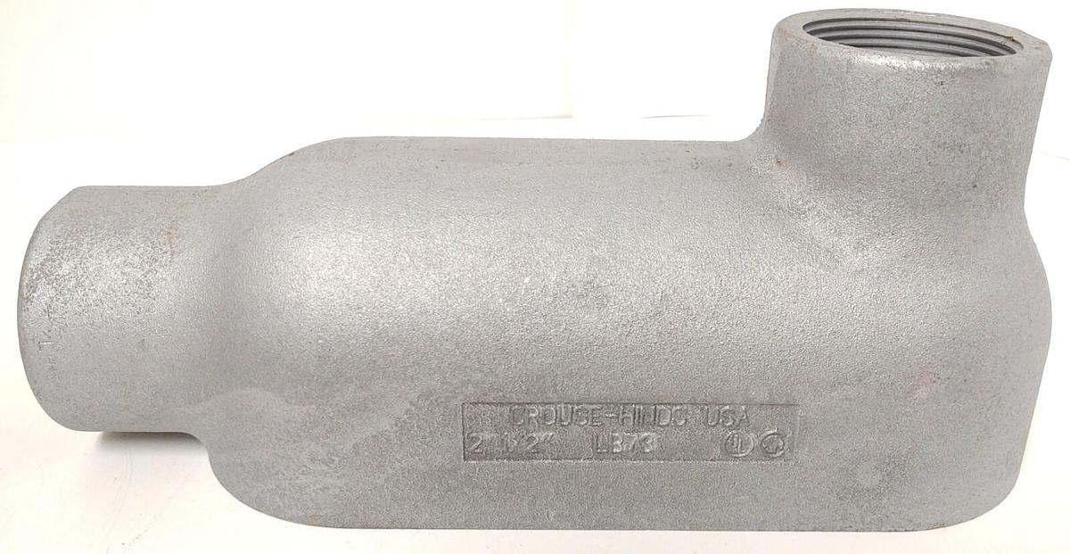 LB78 CROUSE HINDS 2-1/2-INCH HUB SIZE STYLE-LB FORM 8 IRON CONDUIT OUTLET