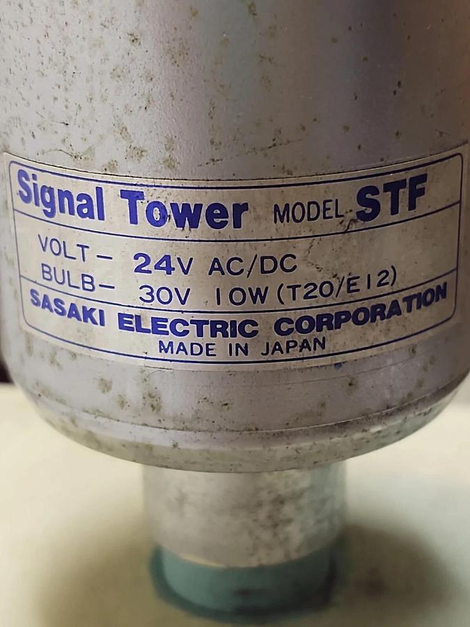 Used SASAKI Alarm Warning Stack Light Industrial Red Green Yellow Blue Signal Tower