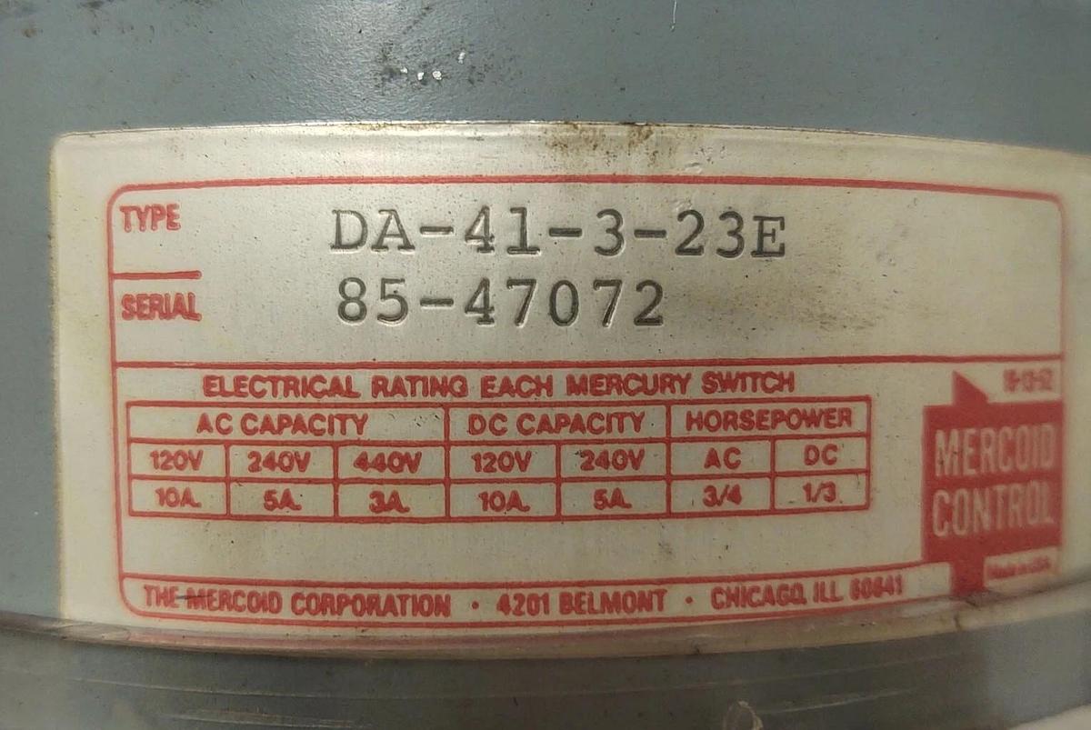 🔥NOS Mercoid DWYER DA-41-3-23E / DA41323E, 5-75 PSI Discount Free Shipping