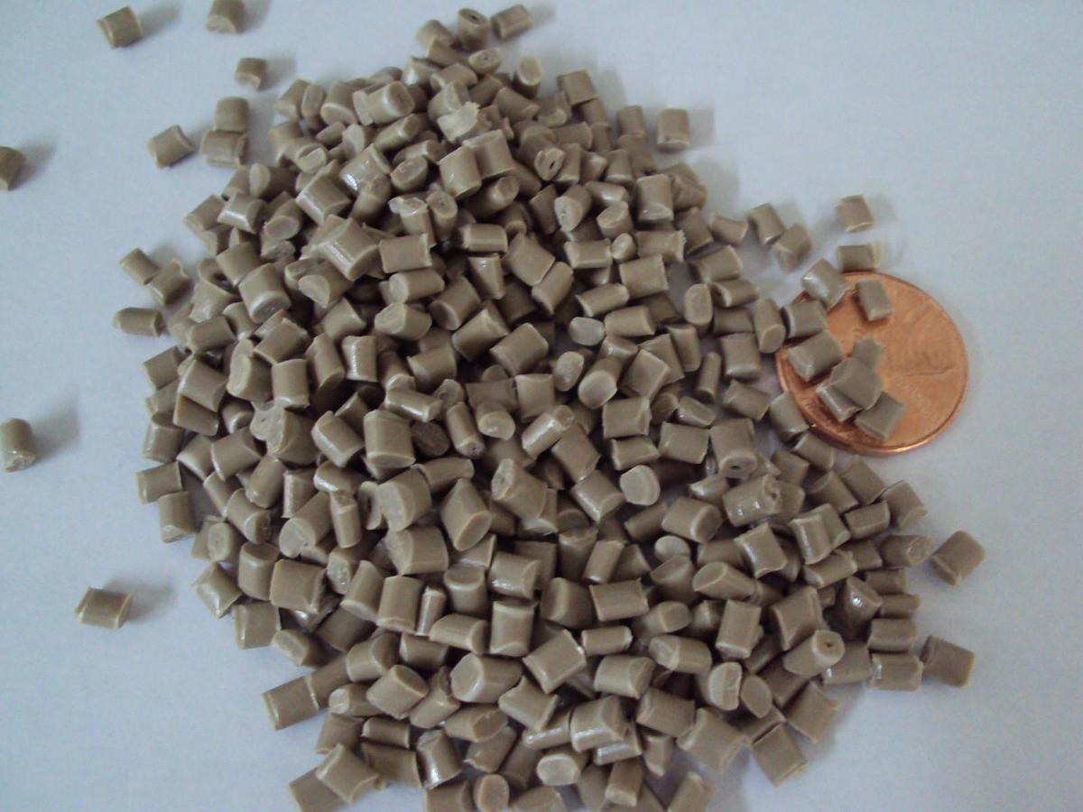 PC-ABS Virgin Plastic Pellets Brown Resin Material 50 Lbs Injection Molding