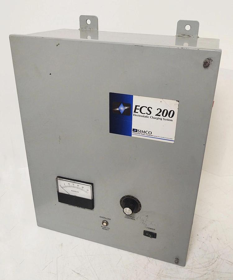 Used 🔥 SIMCO ECS-200 4008282 Ion Electrostatic Charging System 30 KV Industrial Film