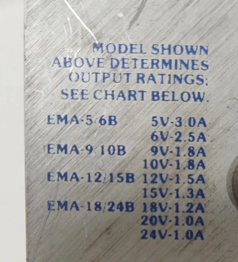 Used 🔥 TESTED POWERMATE EMA5/6B POWER SUPPLY 115VAC Input 6VDC Output
