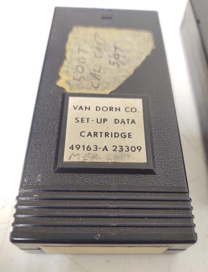 Used 🔥QTY 3 - VAN DORN Set-Up Data Cartridges 49163-A 23309  One with Dial - 500 TON