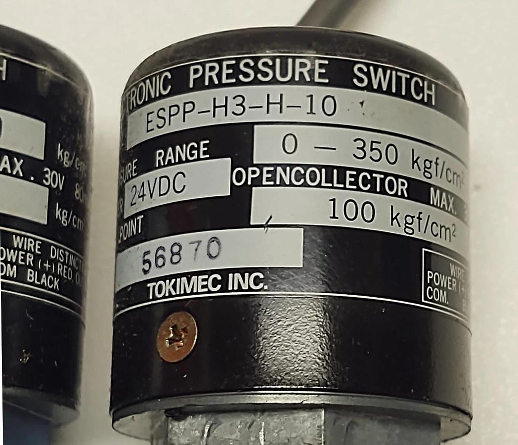 Used TOKIMEC Hydraulic Pressure Switch ESPP-H3-H-10 FREE SHIPPING