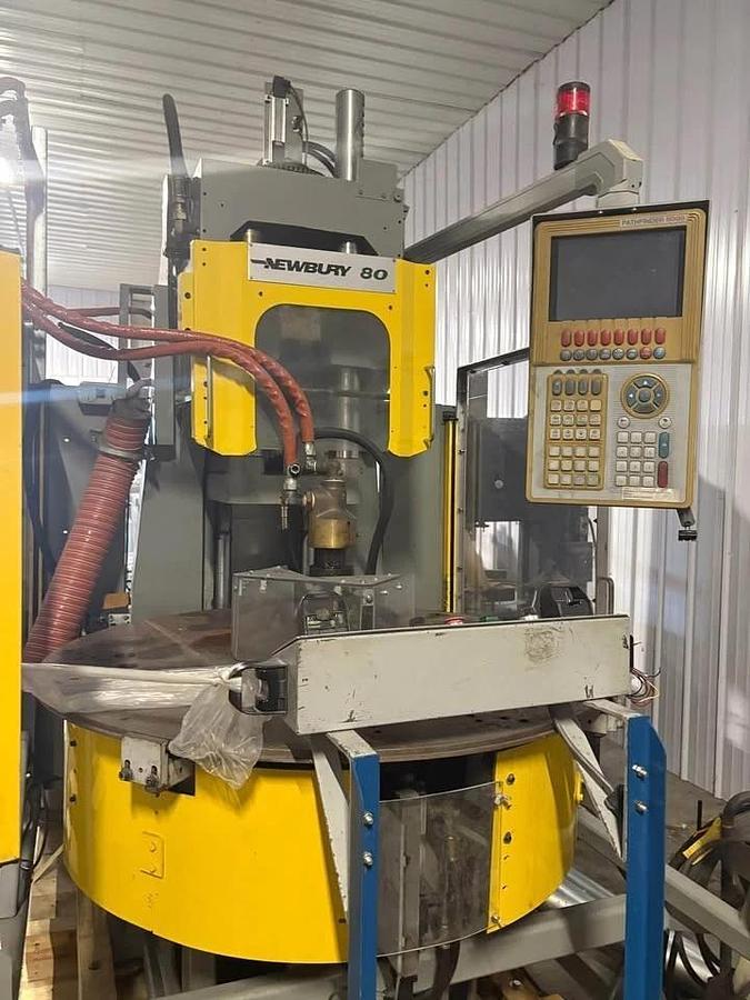 Used Van Dorn DEMAG 80 ton Vertical Rotary Table Injection Molding Machine