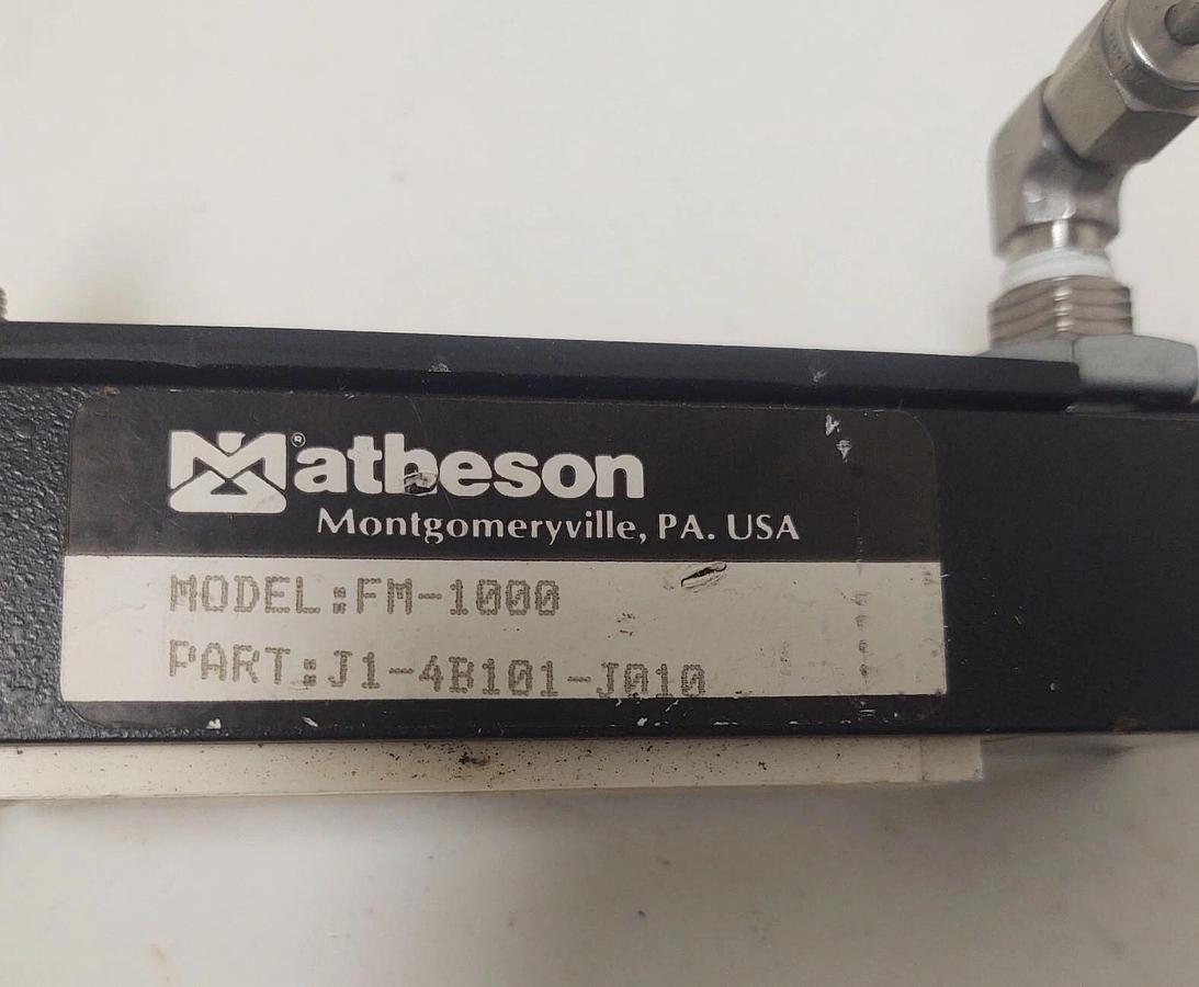 Used 🔥 Matheson Flow Rate Indicating Meter FM-1000 J1-4B101-J010 Whitey SS-42XF2