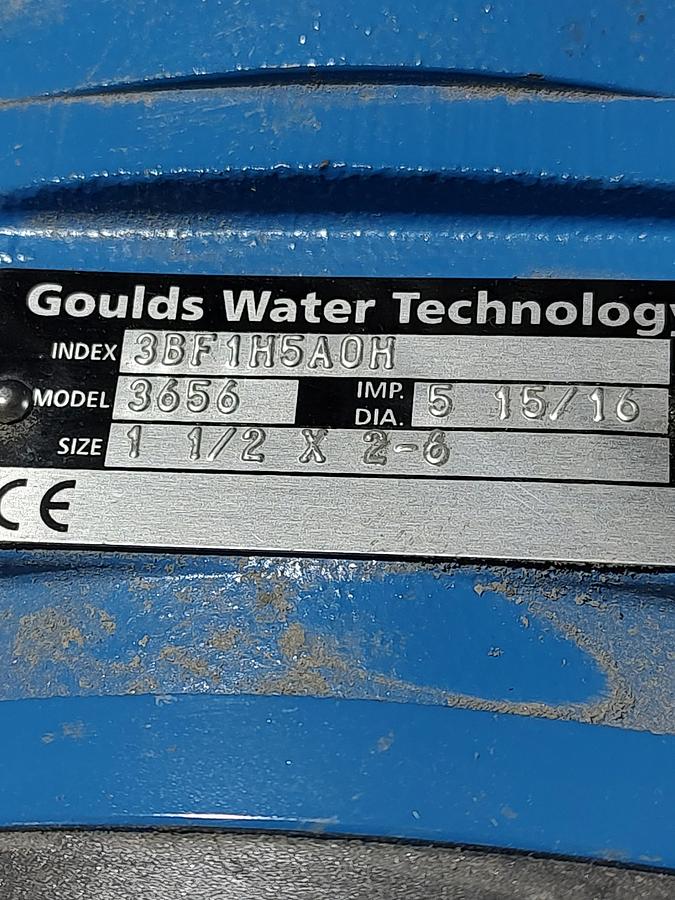 Used Goulds Water Pump 3656 Nice Condition 3656 3BF1H5A