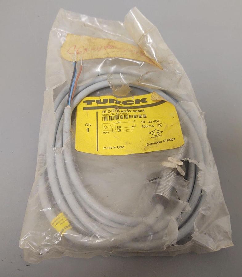 🔥NEW Turck BI 2-G12-AN6X 50MM Inductive Sensor