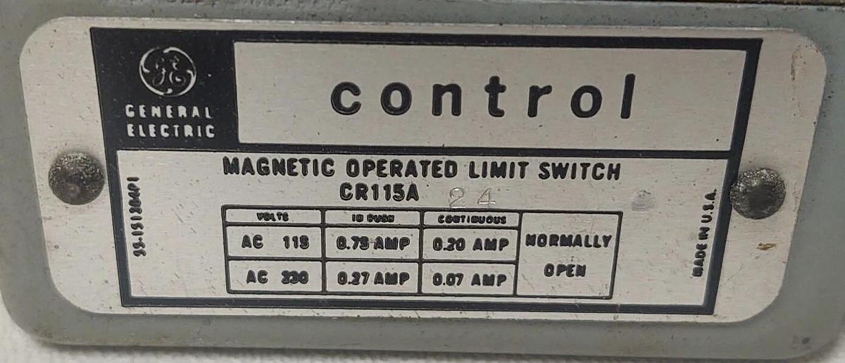 Used 🔥GE CR115A24 Magnet Operated Limit Switch