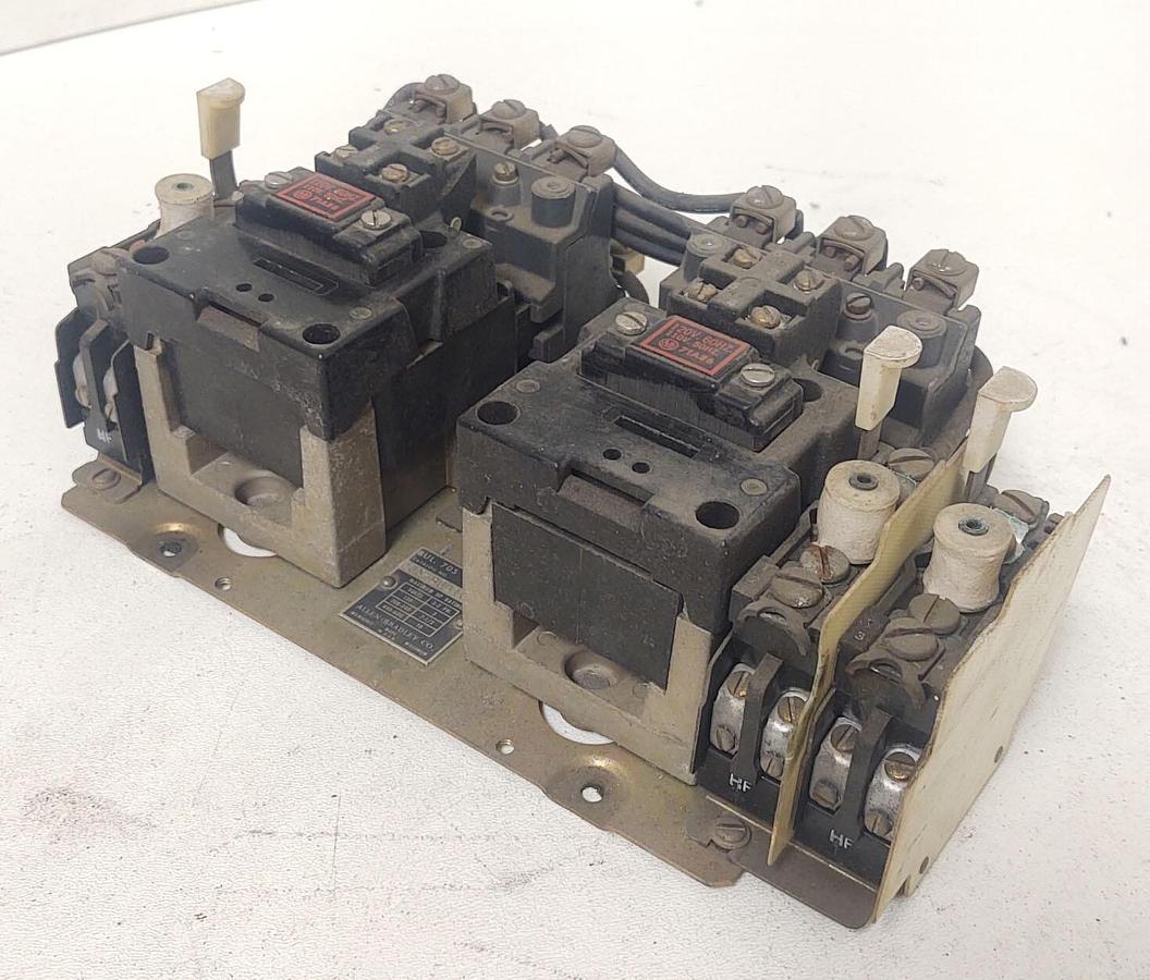Used 🔥 TESTED ALLEN BRADLEY 705-B0D 103 SER K SIZE 1 REVERSING CONTACTOR 120V COILS