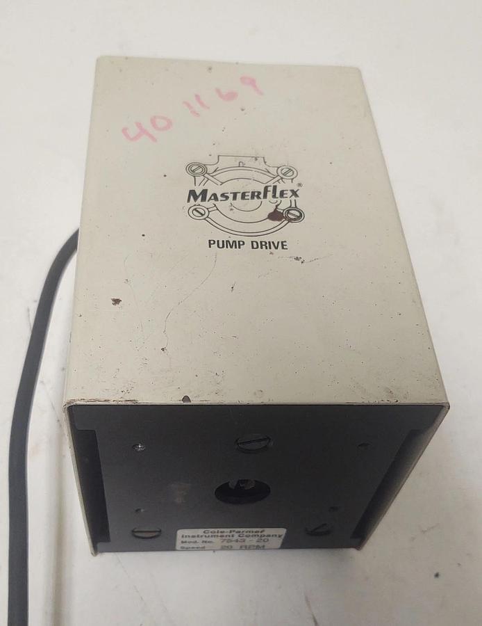 Used 🔥(TESTED) COLE PARMER 7543-20 20 RPM Masterflex L/S Fixed Speed Pump Drive