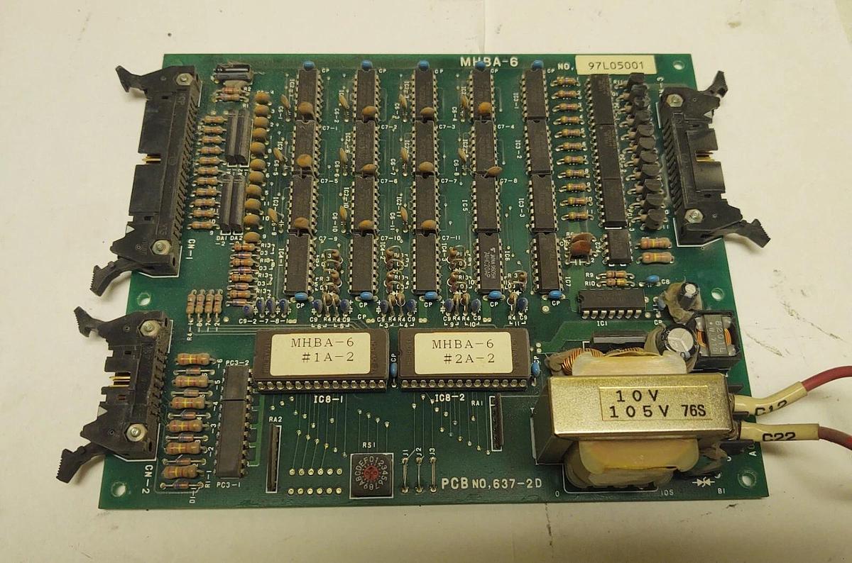 Used Mitsubishi MJ2 Circuit interface board MHBA-6 97L05001 PCB no 637-2D