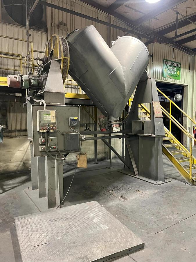 Used Patterson Kelley Twin Shell Dry Blender 60 Cu Ft Capacity