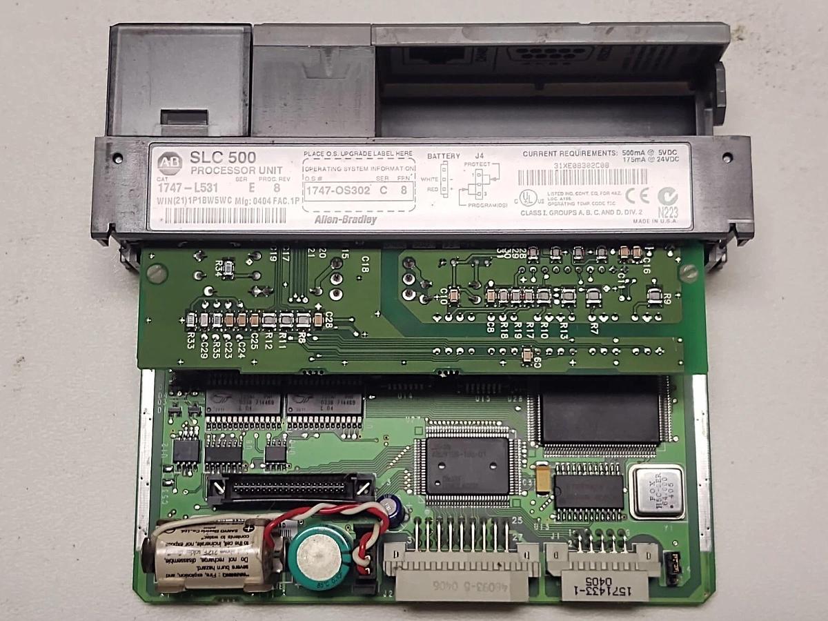 Used PLC Allen-Bradley SLC500 1746-A7 Rack 7 Slots Power Supply And 4 I/O Cards TEST