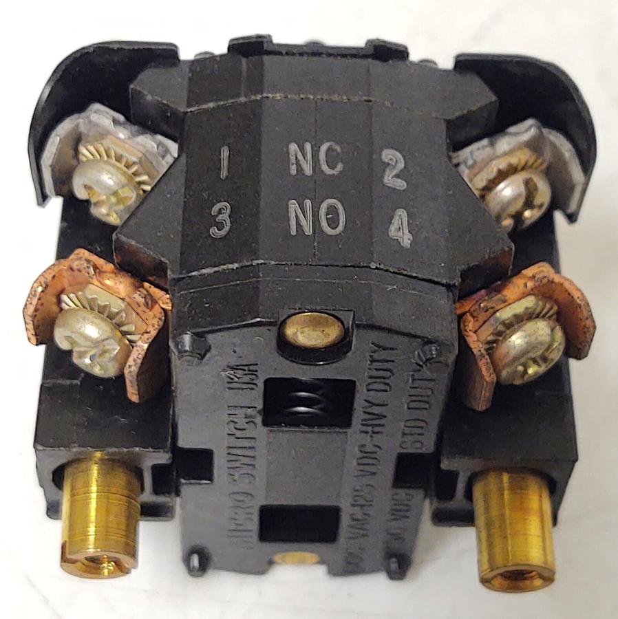 🔥 (NEW LOT 11) Honeywell PTCH Micro Switch Contact Block 1 NO 1 NC