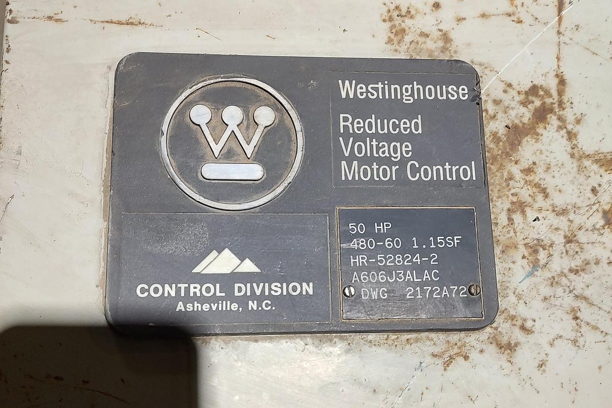 Used Westinghouse 50HP Reduced Voltage Motor Control HR-52824-2 Enclosure
