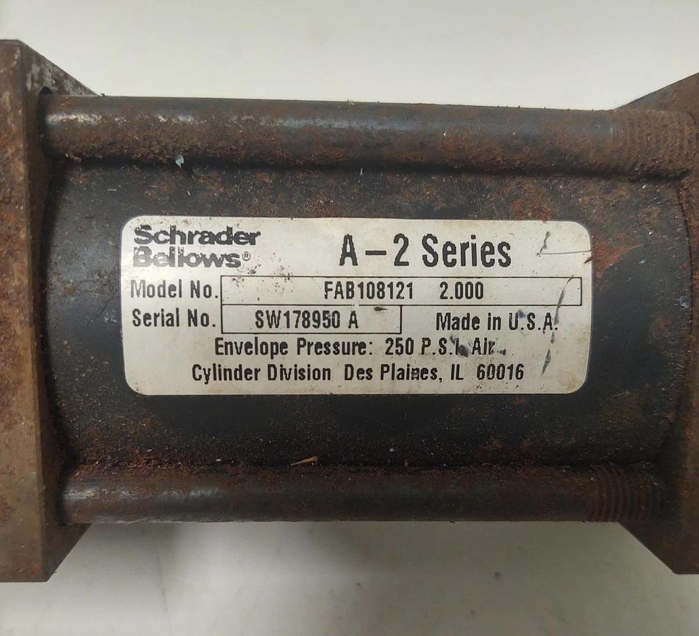 🔥(NOS) Schrader Bellows FAB108121 2.0" Stroke Fixed Clevis 5/8" Rod, 250PSI