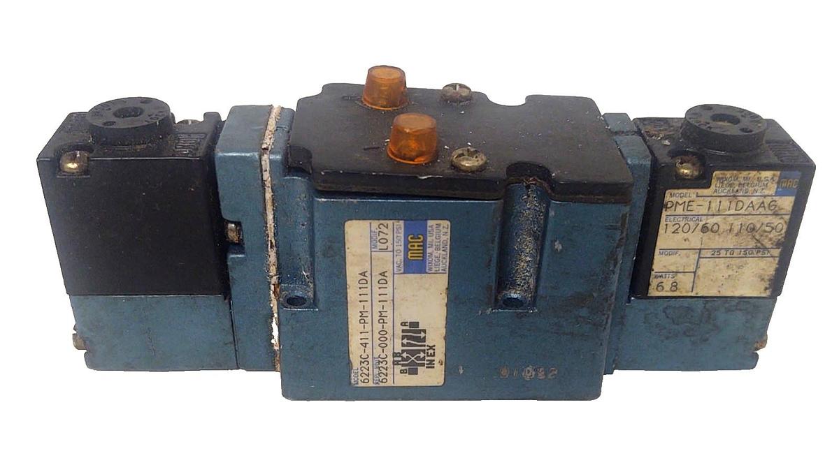 Used 🔥MAC 6223C-411-PM-111DA PNEUMATIC AIR VALVE